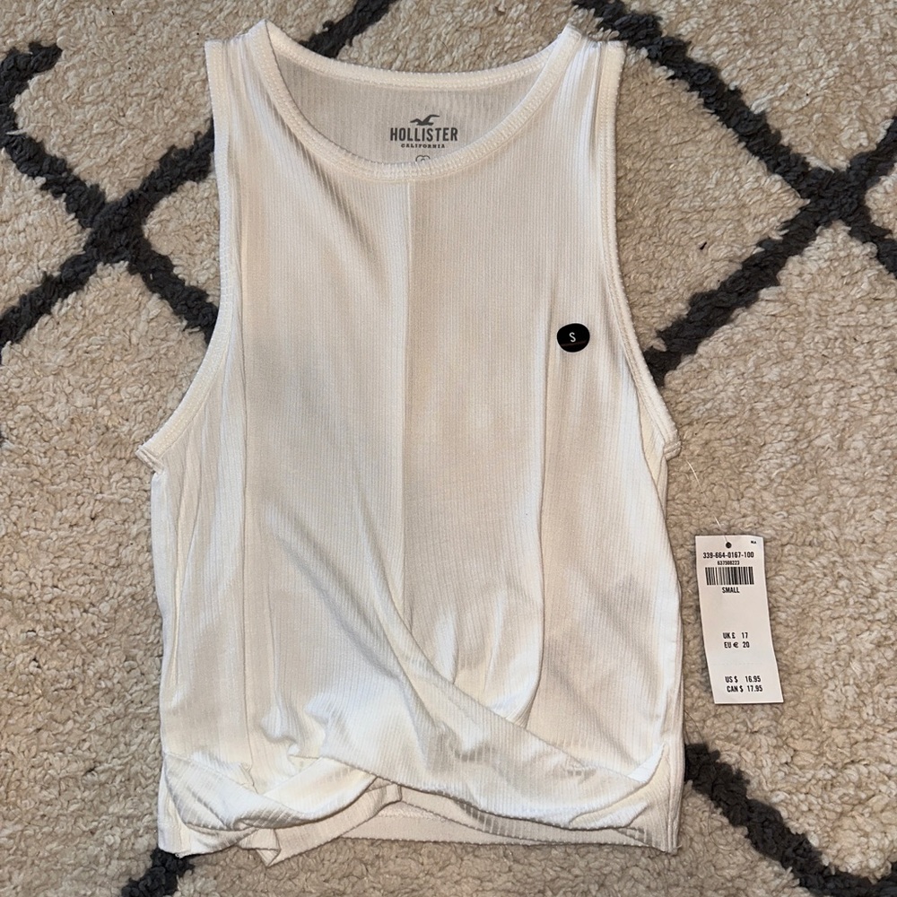 Hollister Crossover White Tank Top NWT